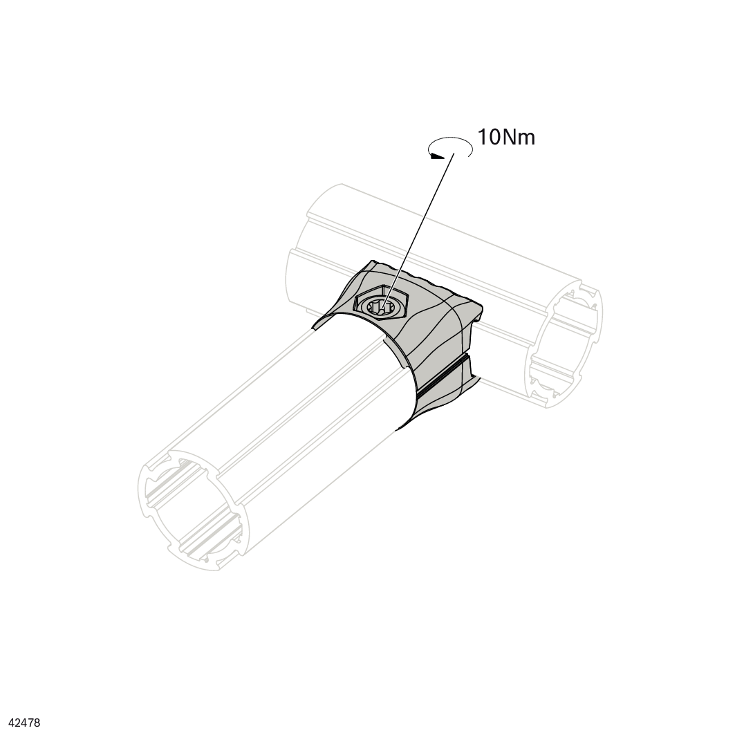 Raccord de connexion D28L 90° intérieur