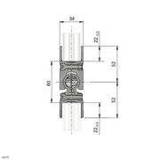 Raccord de connexion 0°-90° D28L