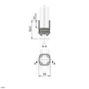 Raccord de connexion 90° D28L