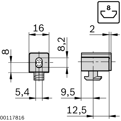 Bloc Variofix S 30x30