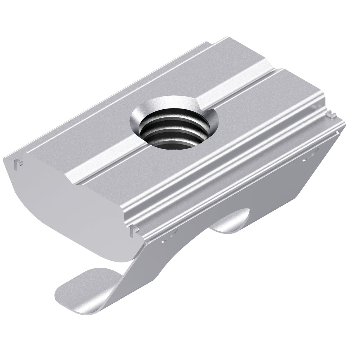 Coulisseau orientable avec ressort, acier galvanisé