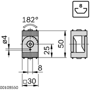 Articulation 180° sans entretoise