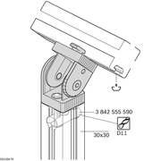 Articulation 180° sans entretoise
