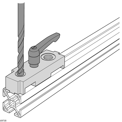 Gabarit de perçage Ø9.8 Ø17 Ø21 R10 45-60