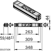 Réglette de prises 2S/H F