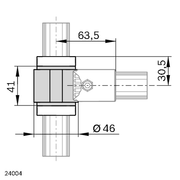 Palier de pivotement D28L 34 mm