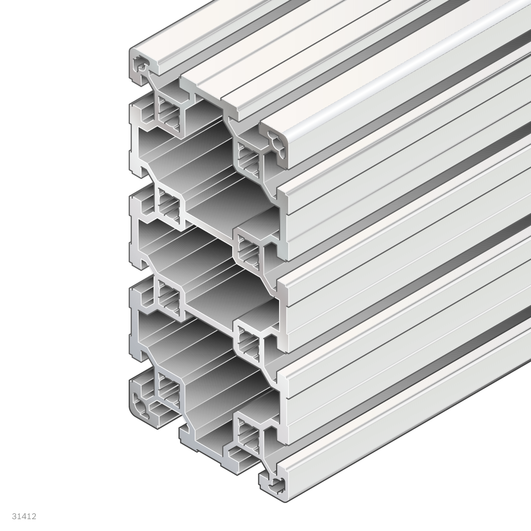 Profilé Aluminium 80x160