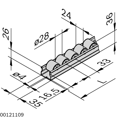 Section à roulettes D28