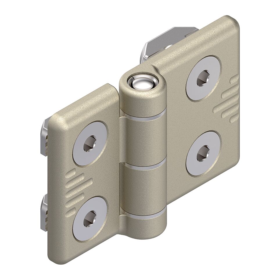 Charnière en aluminium