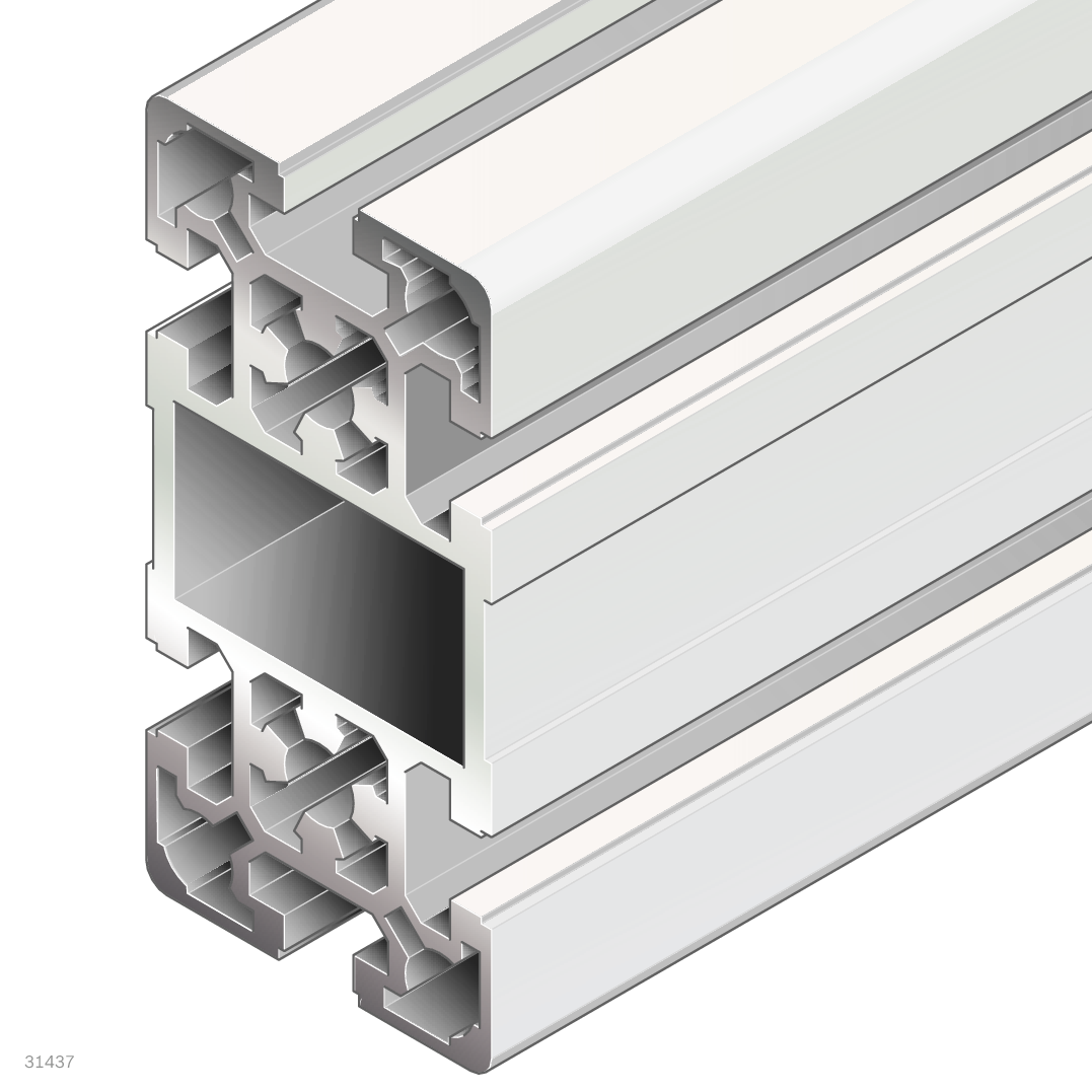 Profilé Aluminium 50x100