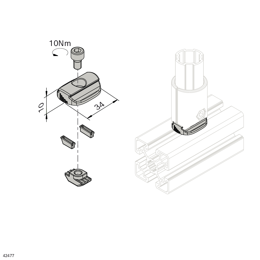 Adaptateur R8 R10 EcoShape