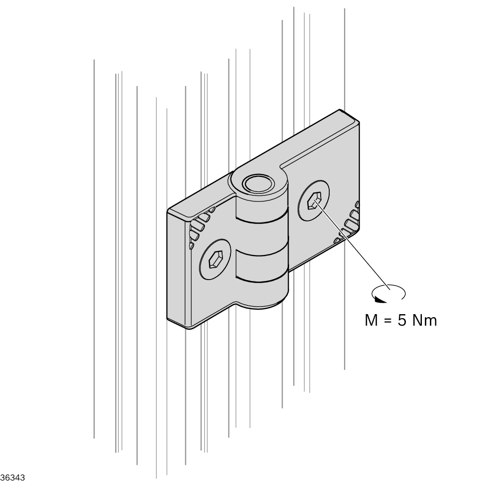 Charnière en plastique