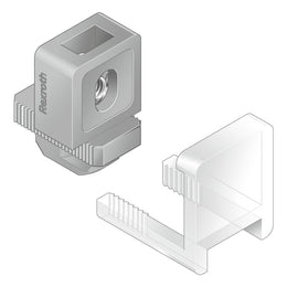 Clip à cran d’arrêt R8/R10 transparent