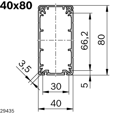 Goulotte 40x80 AL