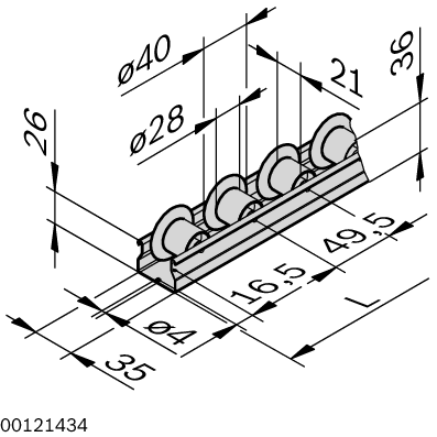Section à roulettes D28SK