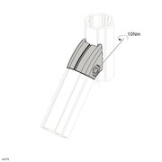Raccord de connexion D28L 45° intérieur