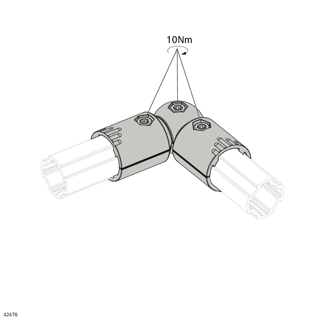 Cornière d’angle D28L 90°-270° 15°