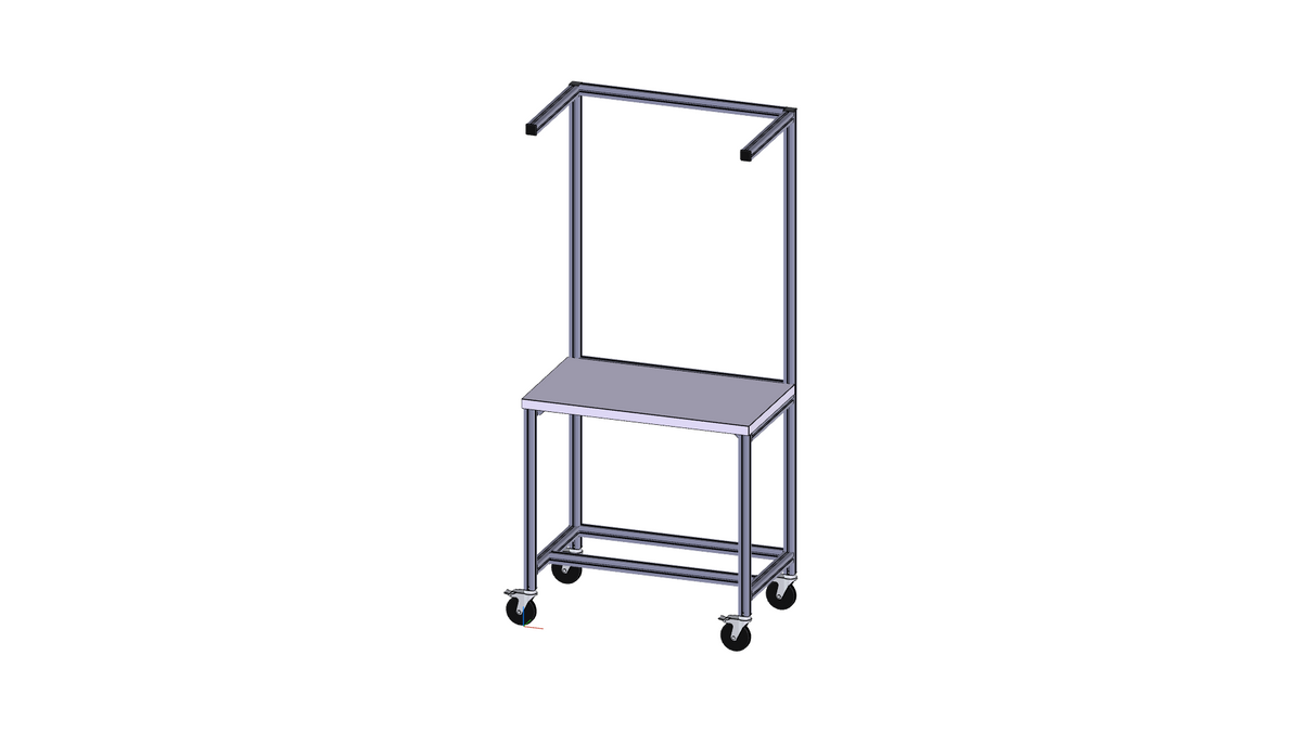 Poste de travail ESD mobile avec console