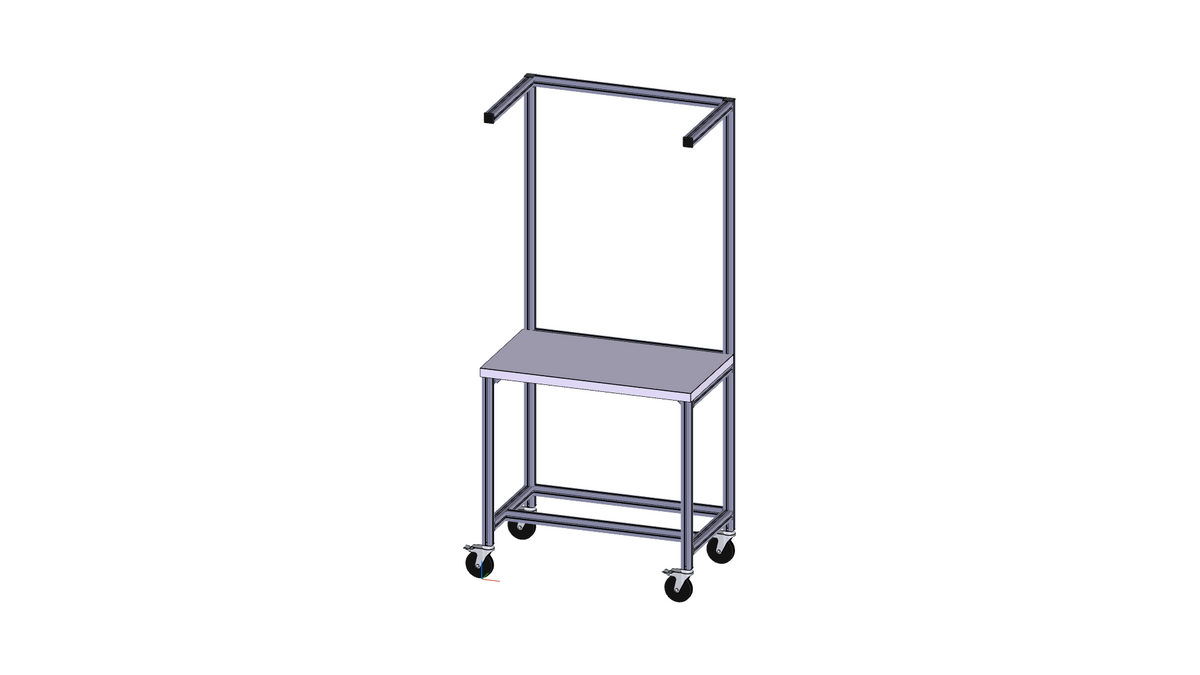 Poste de travail mobile avec console
