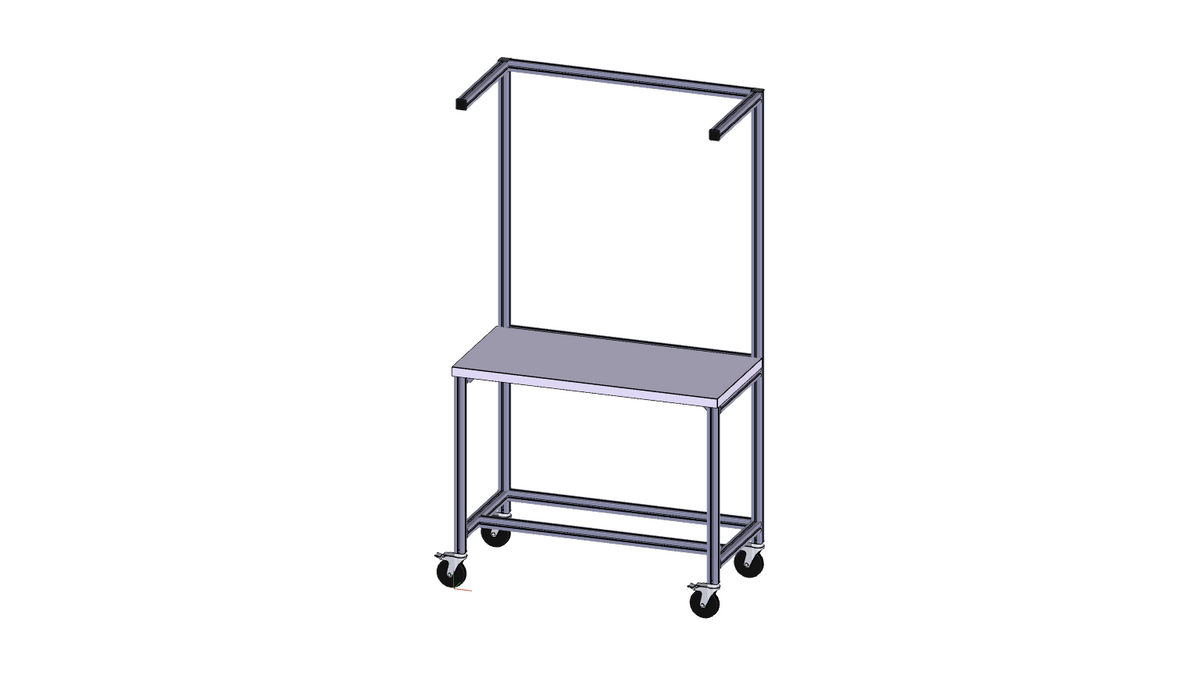 Poste de travail ESD mobile avec console