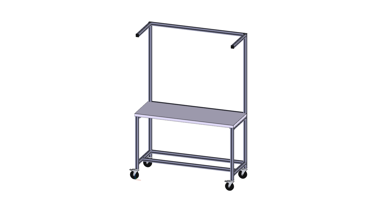 Poste de travail ESD mobile avec console