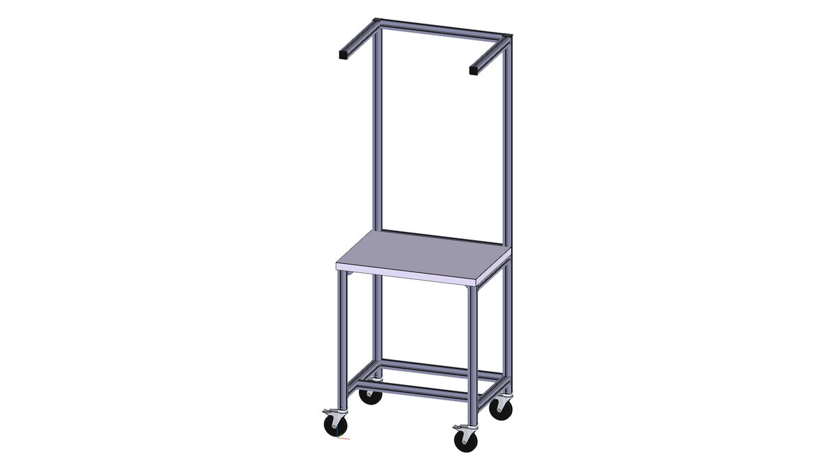 Poste de travail mobile avec console